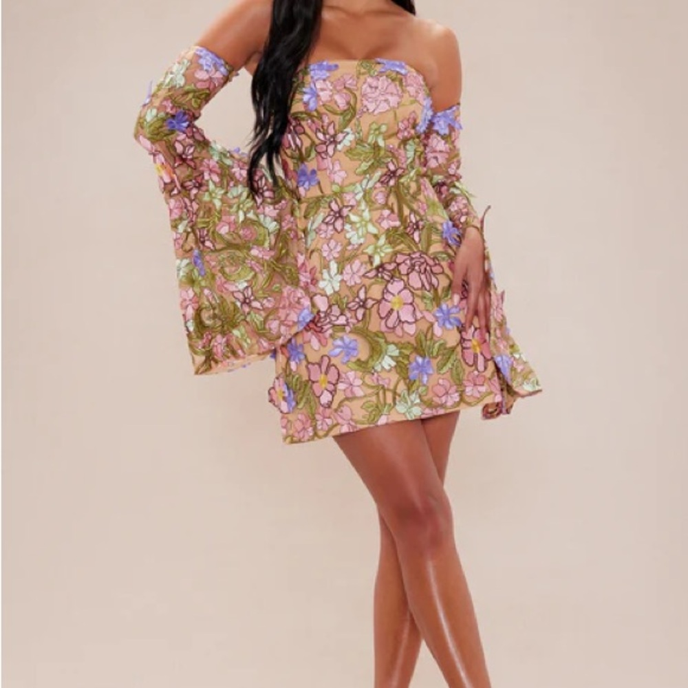 Floral Long Sleeve Dress
